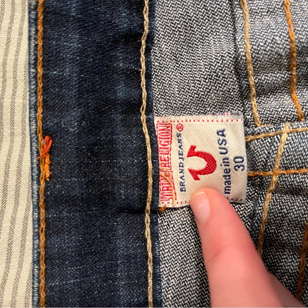 True Religion Dark Blue JOEY Flare Jeans - Picture 4 of 8
